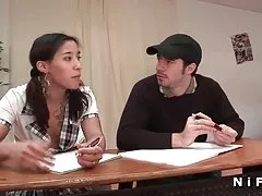 Experienced minetchitsa easily swallows cock