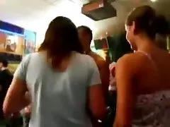 Touching the bare knee of the girl brought