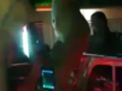 Girls caress and play with a pink member