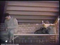 Three guys piss on slut