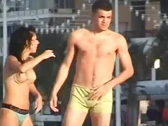 Tanned chick bounces on cock